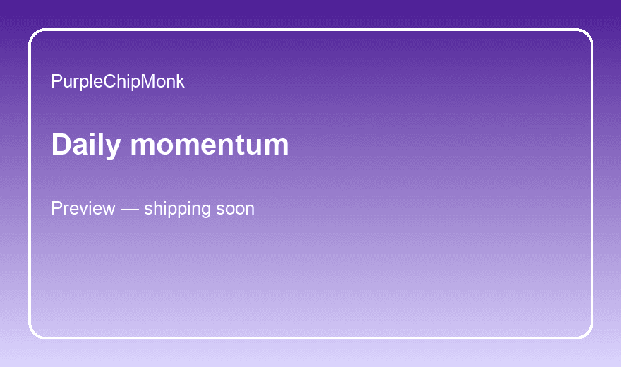 Daily momentum preview